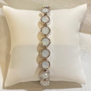 Touchstone Crystal, White Opal Ice Bracelet, Original Box with Sleeve